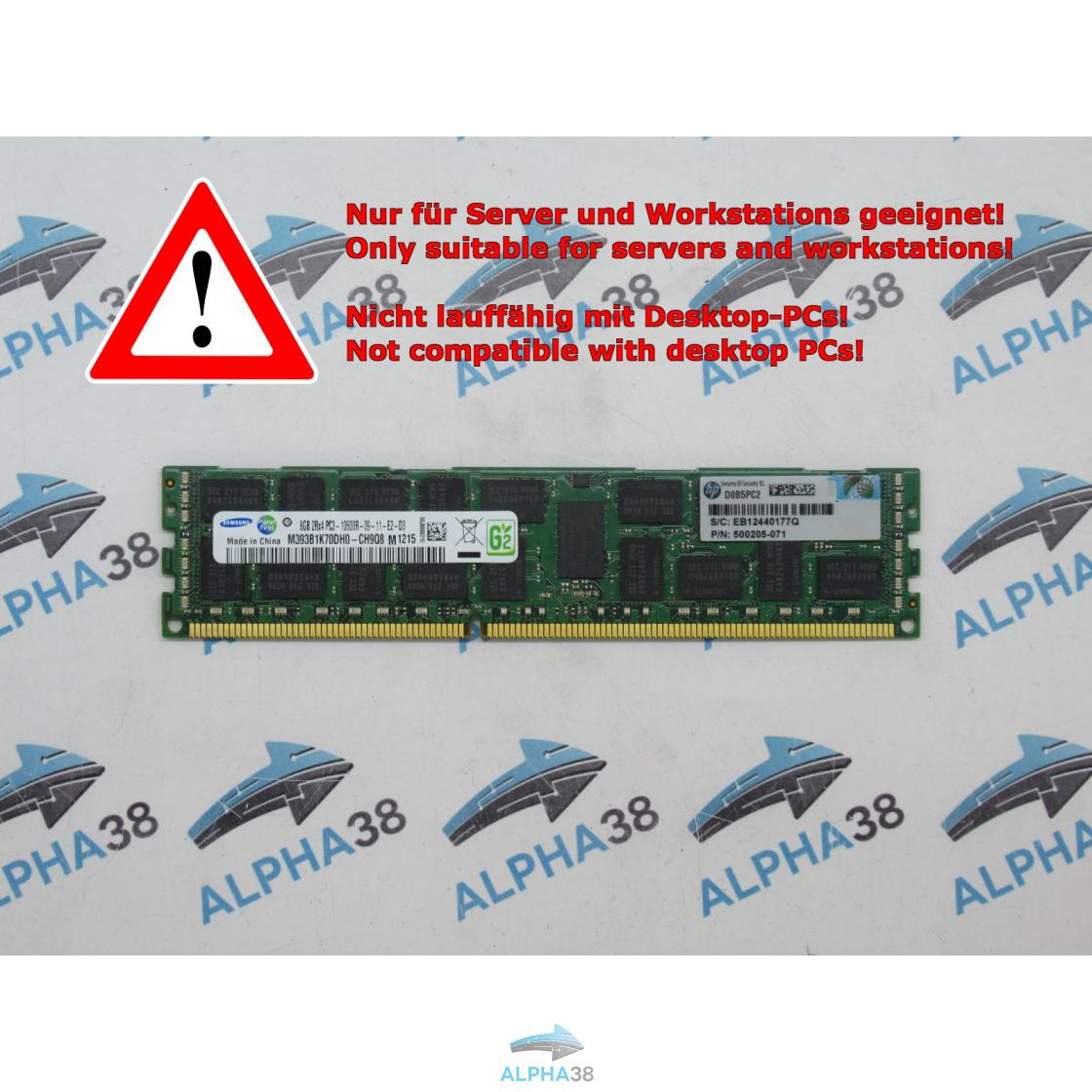 M393B1K70DH0 CH9 Samsung 8 GB DDR3 1333 RDIMM PC3 10600R 2Rx4 Geb