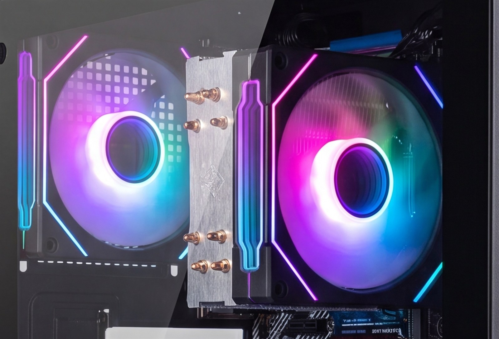 Beidseitiger Infinity-Mirror-Effekt des BROONBEE F-034 – Vorder- und Rückseite leuchten