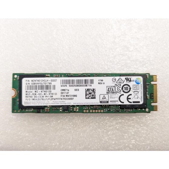 Samsung MZ-NTN5120 CM871a MZNTN512HDJH M.2 512 GB SSD Festplatte