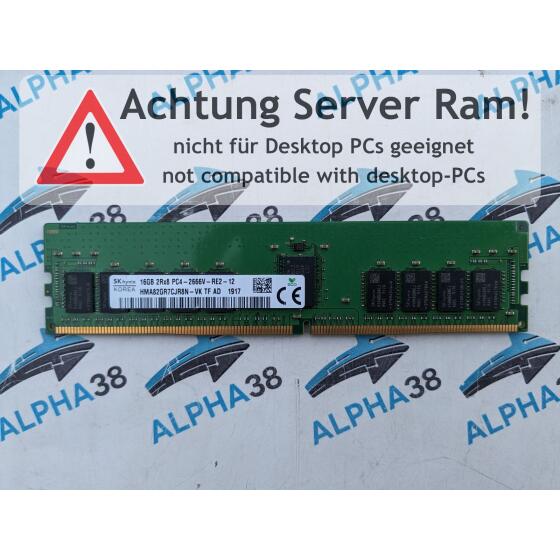HMA82GR7CJR8N-VK - SK Hynix 16 GB DDR4-2666 RDIMM PC4-21300V-R 2Rx8