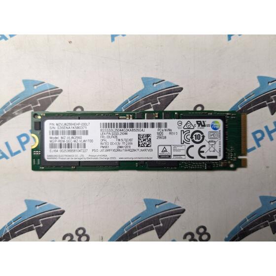 Samsung MZ-VLW2560 256 GB M.2 PM961 00UP436 NVMe SSS0L25044 Festplatte SSD