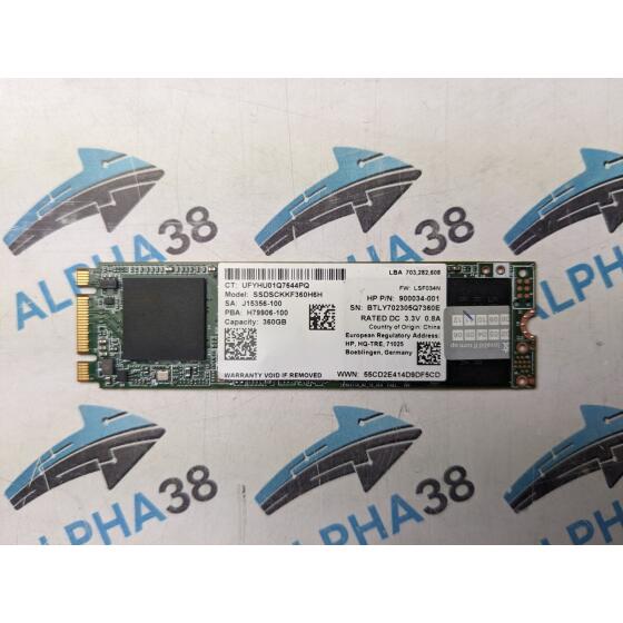 HP SSDSCKKF360H6H 360 GB M.2 900034-001 J15356-100 H79906-100 Festplatte SSD