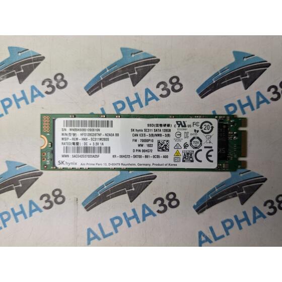SK Hynix SC311 128 GB M.2 HFS128G39TNF-N2A0A BB 06HG72 SSD 2280 Festplatte