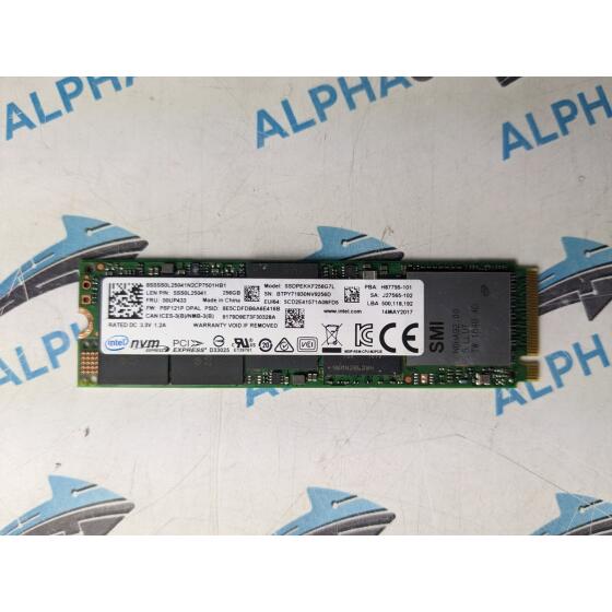 Intel SSDPEKKF256G7L 256 GB M.2 SSS0L25041 00UP433 Lenovo NVMe SSD 2280