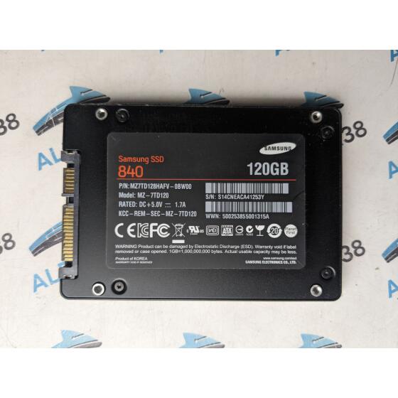 Samsung MZ-7TD120 120 GB 2.5 840 KCC-REM-SEC-MZ-7TD120 SATA SSD Festplatte