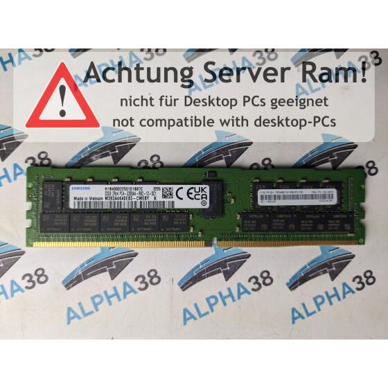 M393A4K40EB3-CWE - Samsung 32 GB DDR4-3200 RDIMM PC4-25600R 2Rx4