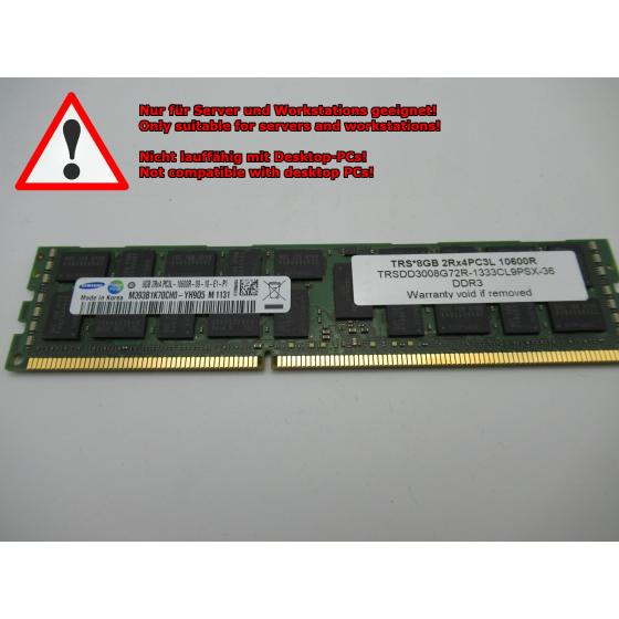 M393B1K70CH0-YH9Q5 - Samsung 8 GB DDR3-1333 RDIMM PC3L-10600R 2Rx4