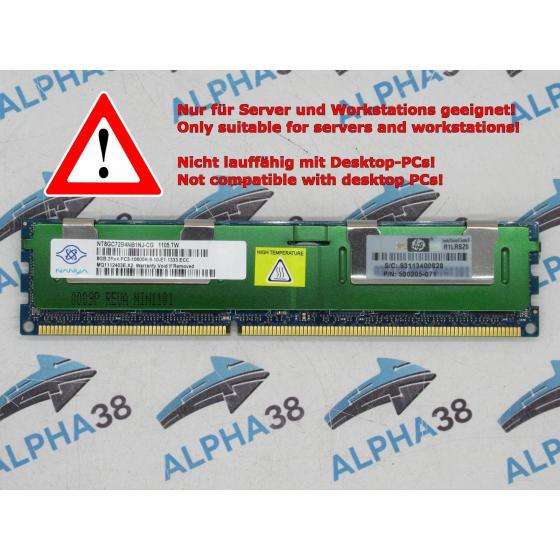 Nanya 8 GB DDR3-1333 PC3-10600R NT8GC72B4NB1NJ-CG