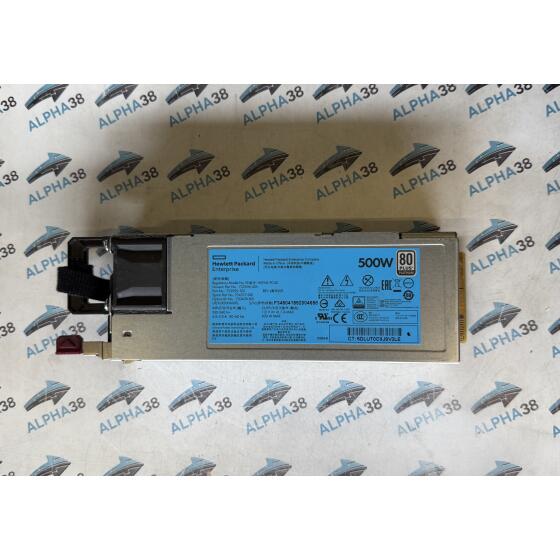 HP HSTNS-PC40 500 W HPE 723594-001 723595-501 Server Netzteil Power Supply