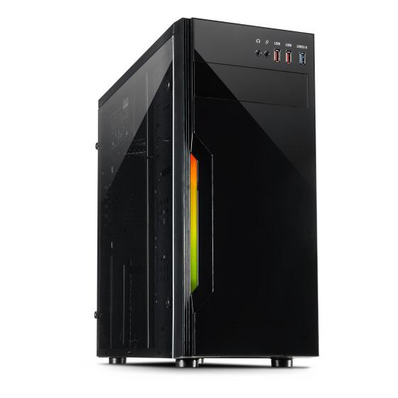 EliteX High End Gaming / Workstation PC Intel XEON 12x 3.30 GHz 16 GB - 240 GB NVMe Nvidia GeForce RTX 3050 8 GB Luftkühlung Ohne RGB Beleuchtung