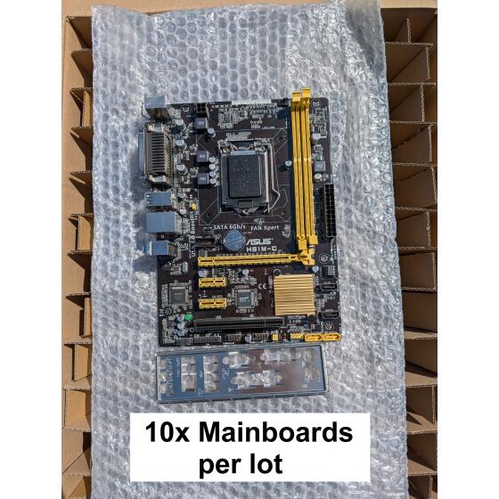 10x Asus H81M-C - Intel H81 - Sockel 1150 - DDR3 Ram - Micro ATX Desktop PC Mainboard