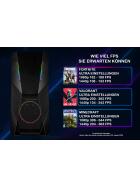 Gaming PC R5 IT-3303 AMD AMD Ryzen 5 5500 32 GB - 1 TB Nvidia GeForce RTX 5060 Luftkühlung RGB Beleuchtung