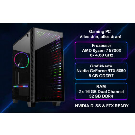 Gaming PC R5 X-608 AMD AMD Ryzen 7 5700X 32 GB - 1 TB...