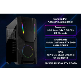 Gaming PC Xeon IT-3303 v4 Intel XEON 14x 3.30 GHz 64 GB -...
