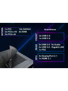 Gaming PC Xeon IT-3303 v4 Intel XEON 14x 3.30 GHz 64 GB - 1 TB NVMe Nvidia GeForce RTX 5060 Luftkühlung RGB Beleuchtung