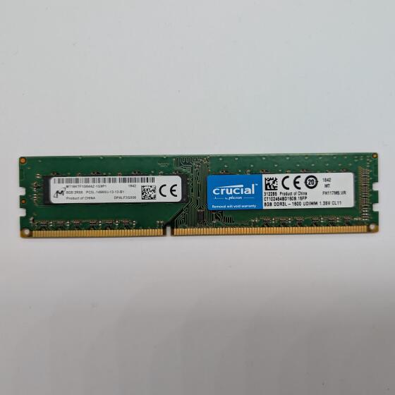 MT16KTF1G64AZ-1G9 - Micron 8 GB DDR3-1866 UDIMM PC3L-14900U 2Rx8