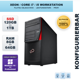 Fujitsu Celsius W550 Workstation Konfigurierbar Xeon/i7...