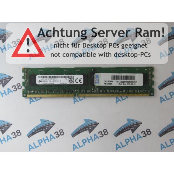Micron 8 GB DDR3-1866 PC3-14900R (DDR3-1866) MT18JSF1G72PZ-1G9