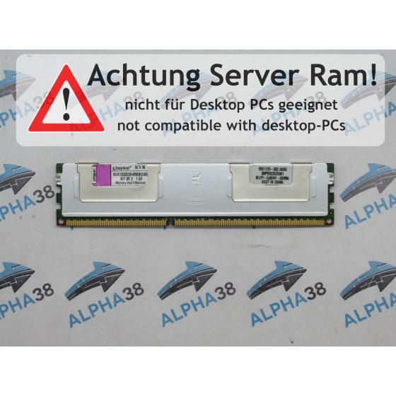 KVR1333D3D4R9SK2/8G - Kingston 4 GB DDR3-1333 RDIMM PC3L-10600R