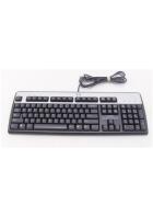 HP Tastatur QWERTZ PS2 434820-041 042 Silber Schwarz Deutsch KB-0316