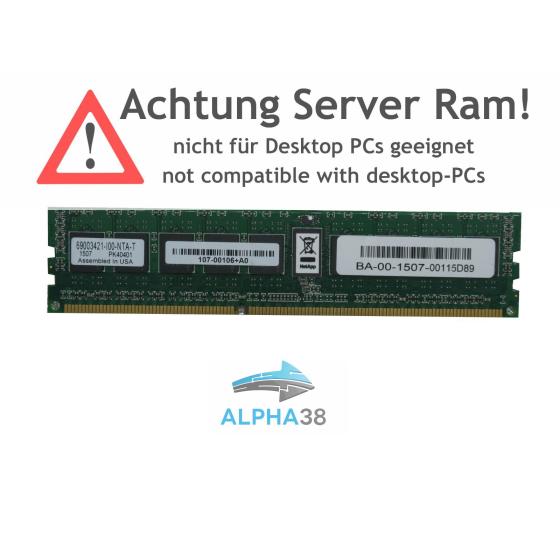 NetApp 8 GB DDR3-1333 PC3L-10600R (DDR3-1333) 69003421-I00-NTA-T