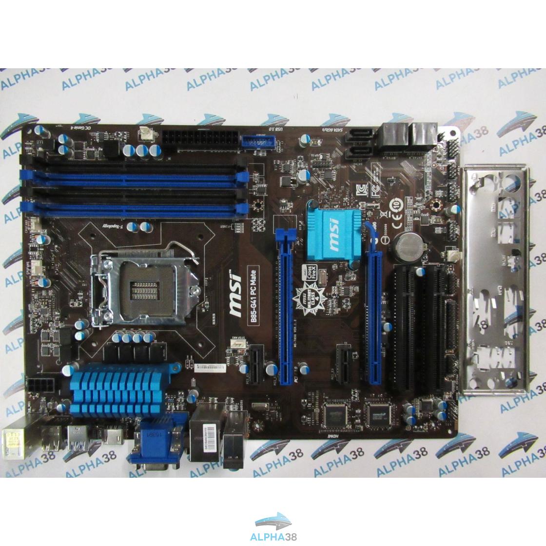 MSI B85G41 PC Mate Intel B85 4x DDR3 Ram Sockel 1150 ATX Mainboard