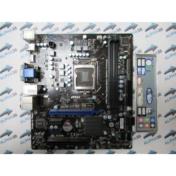 MSI MS-7680 Ver: 2.0 - Intel H61 (B3) - Sockel 1155 - DDR3 Ram - Micro ATX Mainboard