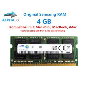 Samsung 4 GB SO-DIMM ECC DDR3-1600 RAM Apple Mac Mini 5,1 5,2 5,3 Mid 2011