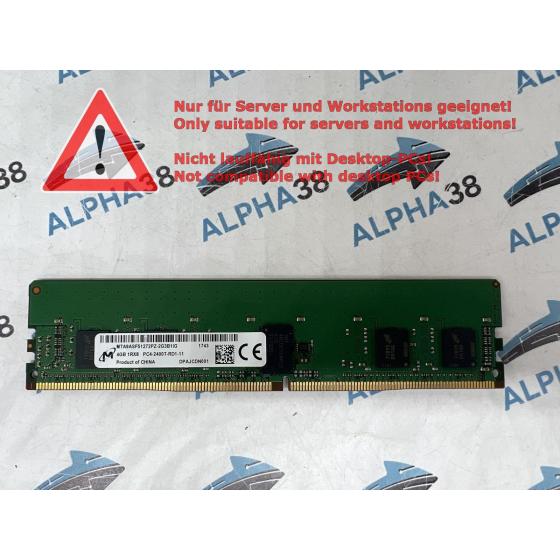 MTA9ASF51272PZ-2G3 - Micron 4 GB DDR4-2400 RDIMM PC4-19200T-R 1Rx8