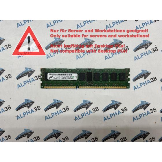 MT18JSF51272PDZ-1G4 - Micron 4 GB DDR3-1333 RDIMM PC3-10600R 2Rx8