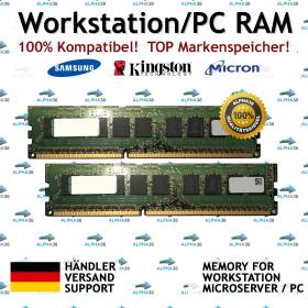 MT18KSF1G72AZ-1G6 - Micron 16 GB (2x 8 GB) DDR3-1600 UDIMM PC3L-12800E 2Rx8