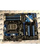 Asus P7P55D-E - Intel P55 - Sockel 1156 - DDR3 Ram - ATX SLI Profi Mainboard Mit Blende