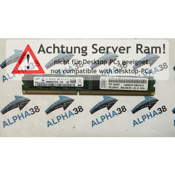 M392B5270CH0-YH9 - Samsung 4 GB DDR3-1333 RDIMM PC3L-10600R 1Rx4