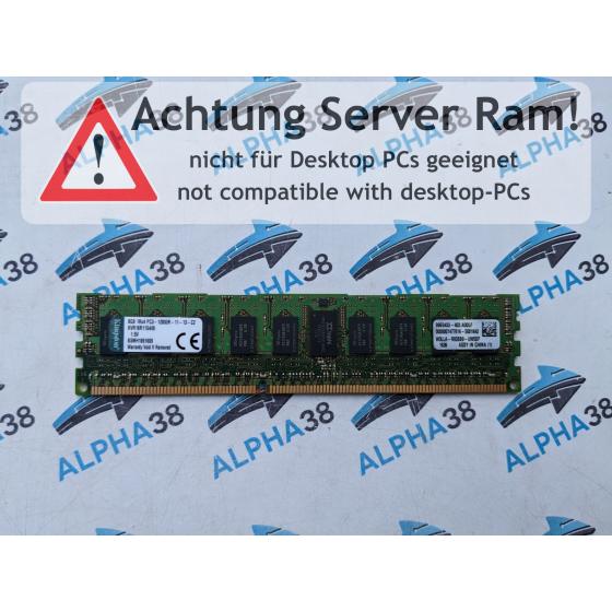 KVR16R11S4/8I - Kingston 8 GB DDR3-1600 RDIMM PC3-12800R 1Rx4