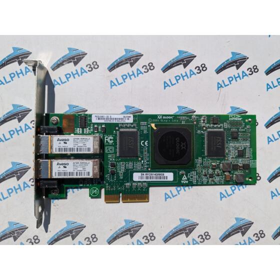 QLOGIC QLE2462   Dual 4 Gb PCI-E HBA Glasfaser-FC-Karte 407621-001 39R6593