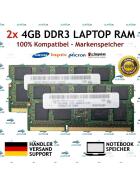 8 GB (2x 4 GB) SODIMM ECC DDR3 SODIMM-1333 RAM für Toshiba Satellite A660 A665
